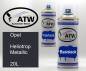 Preview: Opel, Heliotrop Metallic, 20L: 400ml Sprühdose + 400ml Klarlack - Set, von ATW Autoteile West.